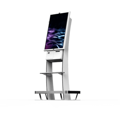 210330 Curve Infoterminal leni 32" Curve Card Dispenser Kiosk