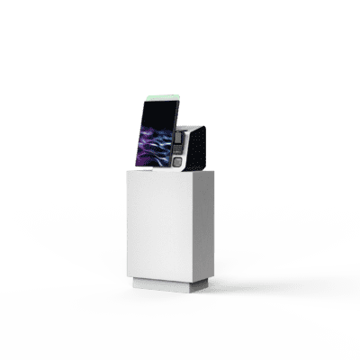 210423 Flex SCO Dreiviertel 21.5" Flex Check-In Kiosk